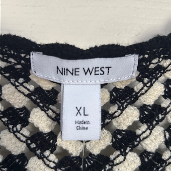 NWT Nine West mineral black crochet tiered dress size XL - Picture 6 of 7